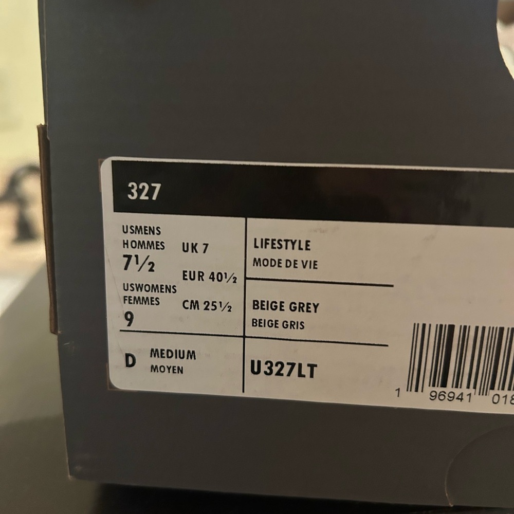 Never worn, Brand New Balance Cream & Gray Retro Runner with Gum Sole - Picture 5 of 5